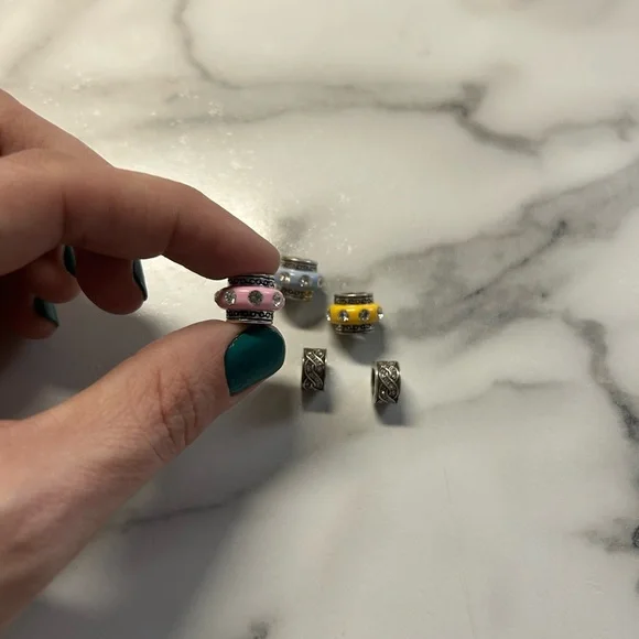 Brighton spacer beads, lot of 5 - Picture 5 of 5